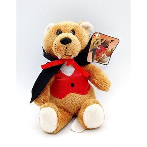 Count Bearon Sears Plush Halloween Dracula Teddy Bear Soft Toy Vampire with tags